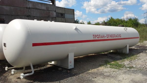 Резервуары наземного размещения для хранения СУГ-100м3 (с комплектом арматуры и редуктором)